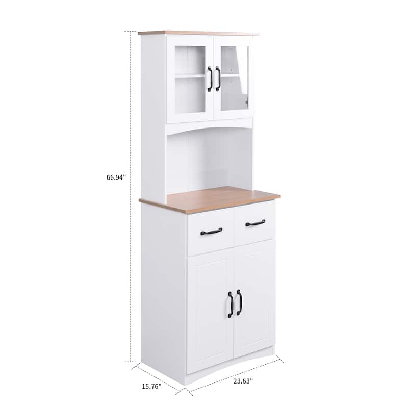 Modern Farmhouse Style Wooden Kitchen Dining Room Storage Cabinet