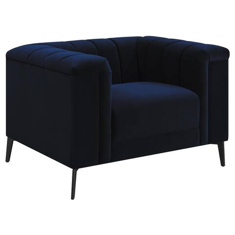 Coaster Furniture Chalet Blue Tuxedo Arm Chair