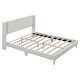 preview thumbnail 7 of 25, Queen Size Corduroy Platform Bed with Metal Legs,No Box Spring Needed