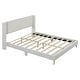 preview thumbnail 6 of 28, Queen Size Corduroy Upholstered Platform Bed with Wingback Headboard