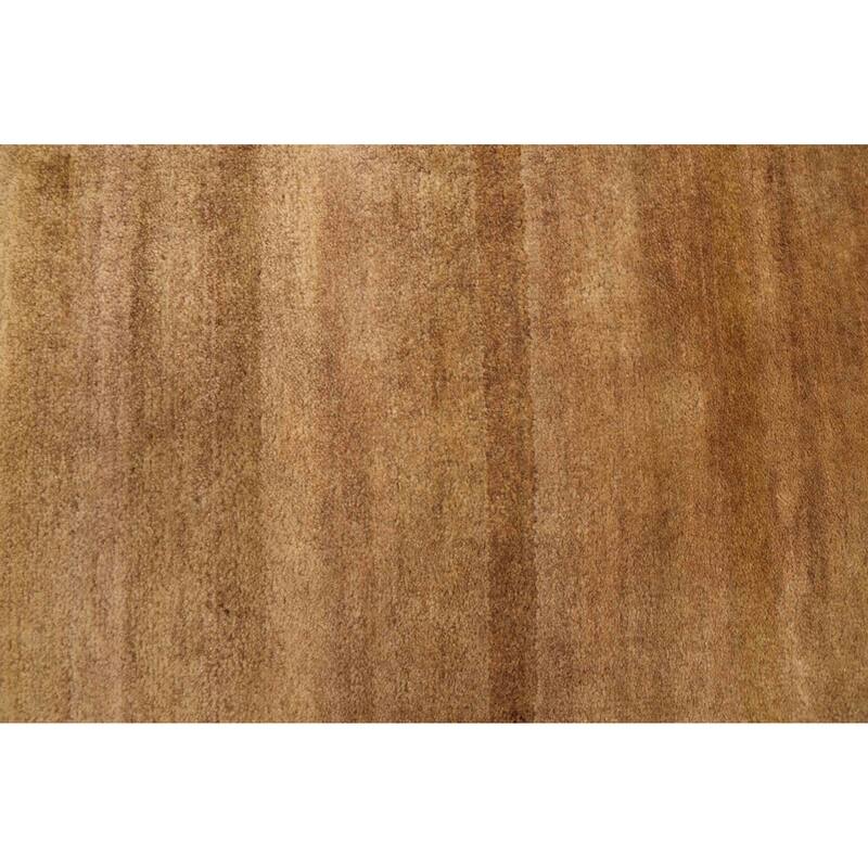 ECARPETGALLERY Hand-knotted Pak Finest Gabbeh Light Brown Wool Rug - 5'1 x 6'11