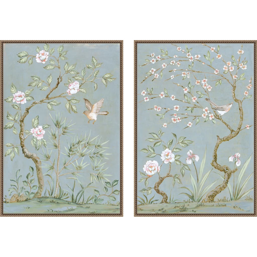 Amanti Art Spring Mural No 1. & No. 2 - 2 Piece by Julia Purinton Framed Canvas Wall Art