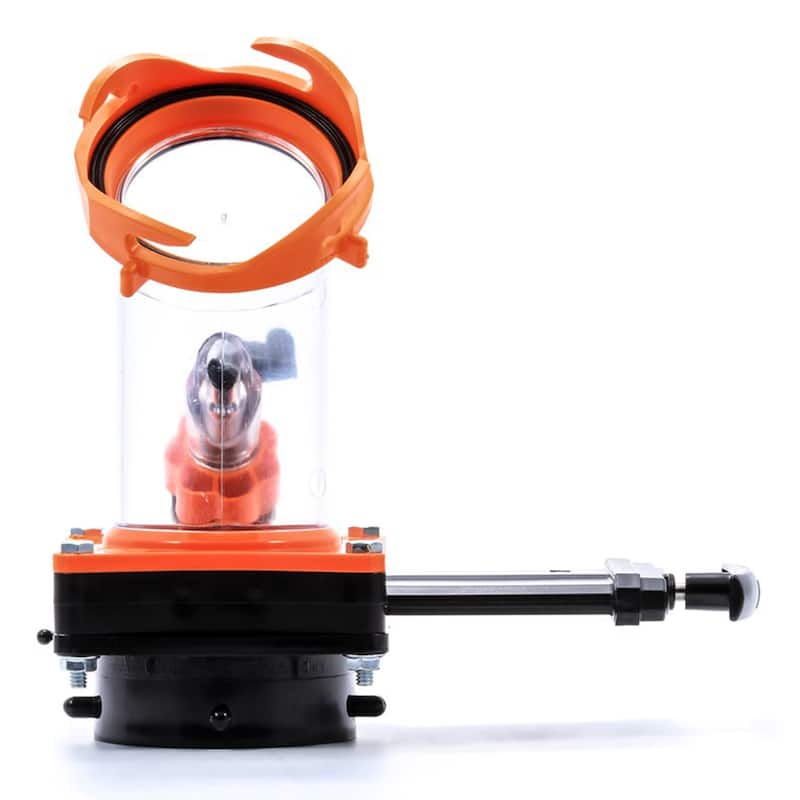 Camco Rhino Blaster Pro Clear Elbow RV Trailer Holding Tank Rinser w/Gate Valve - 1.5