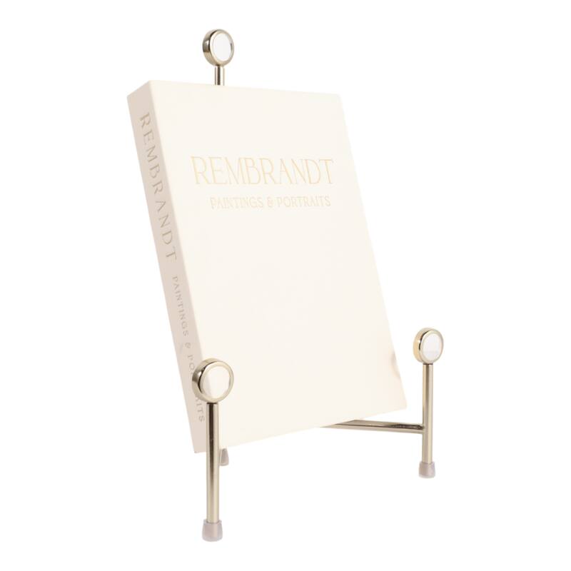 Stylish Metal and Acrylic Easel Stand Decorative Object