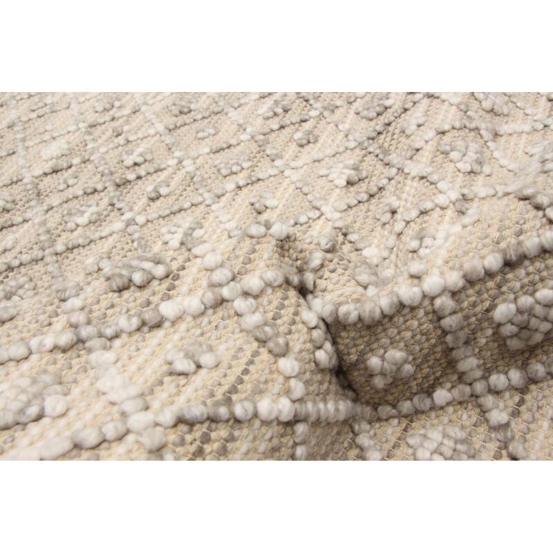 ECARPETGALLERY Braid weave Sienna Tan Wool Rug - 4'11 x 8'1