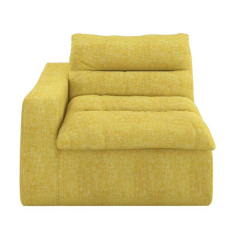 Lazy floor sofa, modern floor lounge chair with left arm, comfortable beanbag sofa, suitable for living room bedroom office