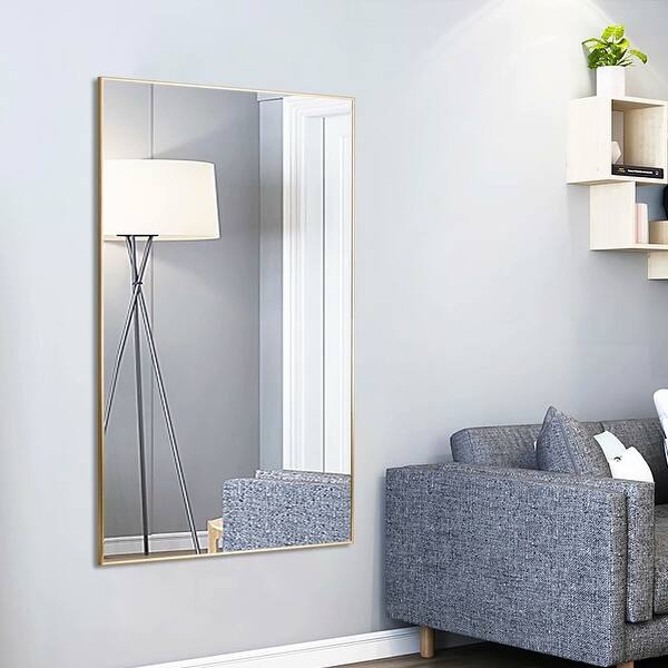 Modern Aluminum Alloy Thin Framed Full Length Floor Mirror On Sale Overstock 30393628