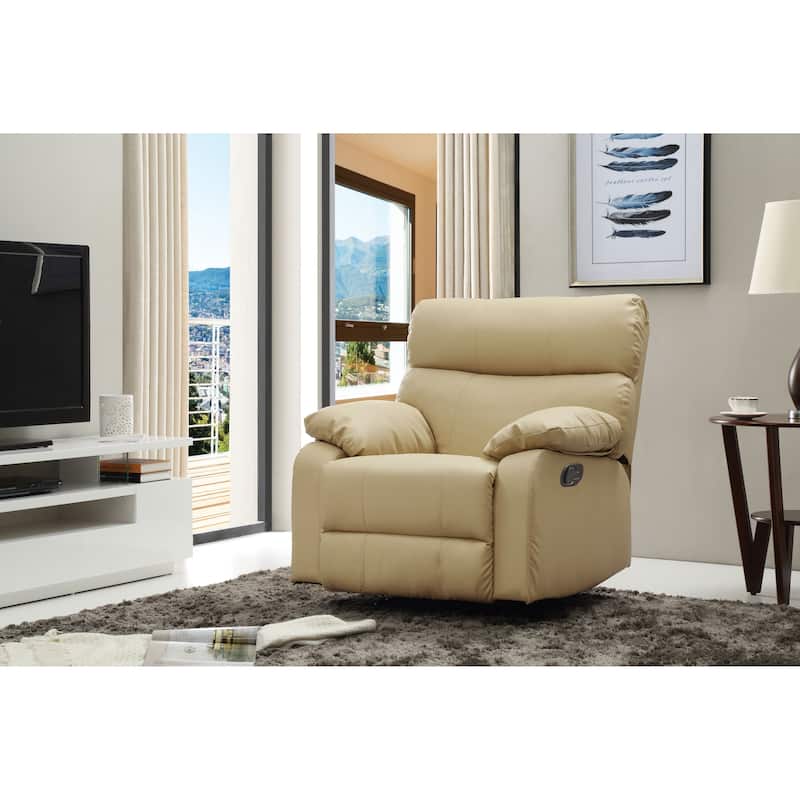 Manny Faux Leather Rocker Recliner