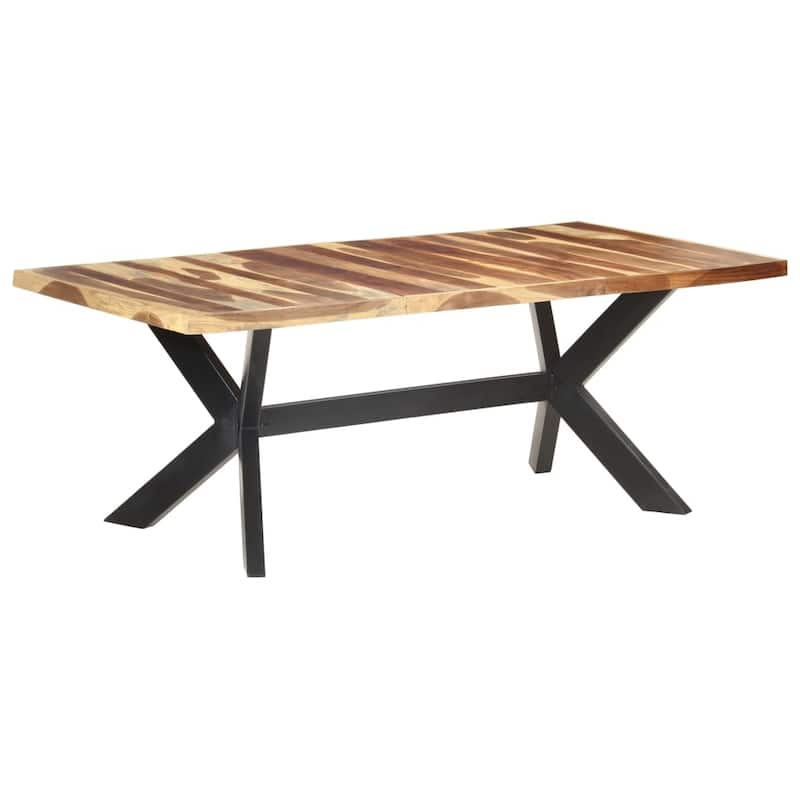 vidaXL Solid Wood Dining Table with Honey Finish Wooden Furniture Multi Sizes