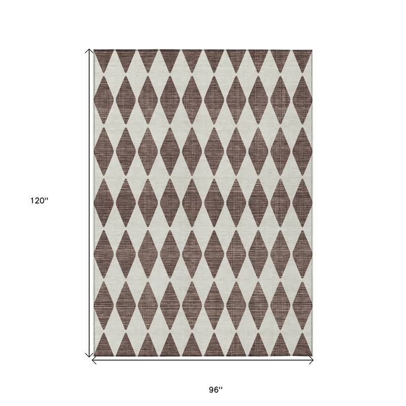 HomeRoots Geometric Transitional Rectangle Outdoor Rug