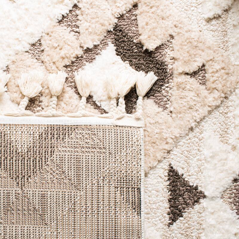 SAFAVIEH Moroccan Tassel Shag Kobi 2-inch Thick Rug