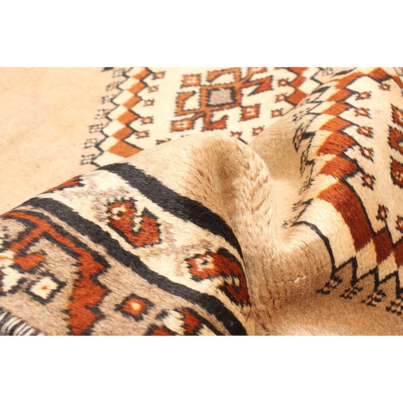 ECARPETGALLERY Hand-knotted Melis Vintage Beige Wool Rug - 2'11 x 5'11