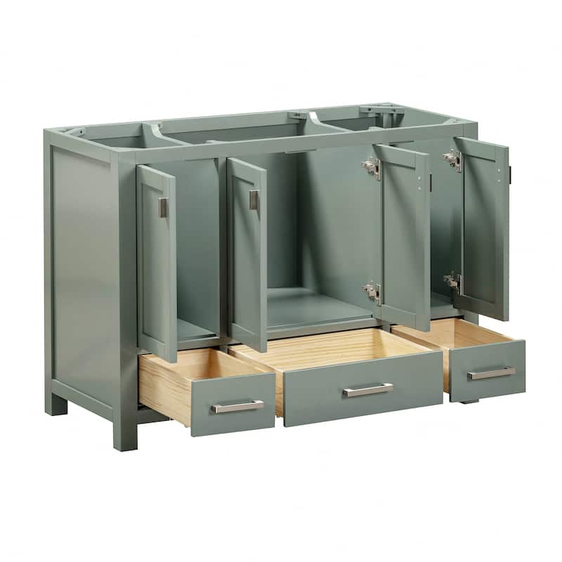 Avanity Modero 48 in. Single Sink Bathroom Vanity with Carrara Marble Top - 49"W x 22"D x 35"H