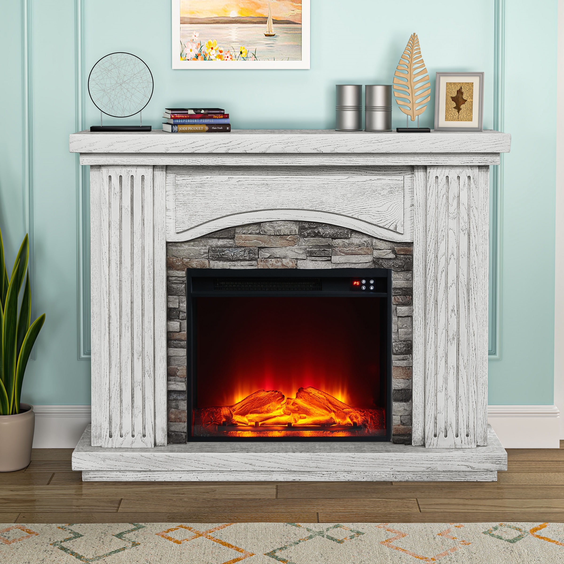 Assembled FESTIVO Indoor Fireplaces Bed Bath Beyond