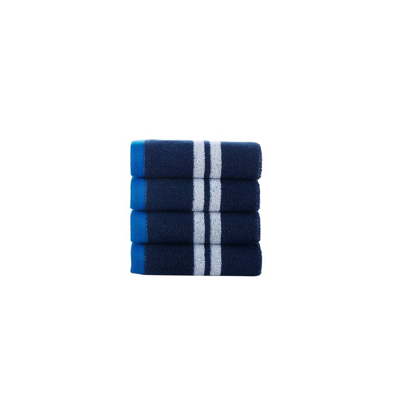 Brooks Brothers Nautical Blanket Stripe 4 pcs Wash Towels - Navy