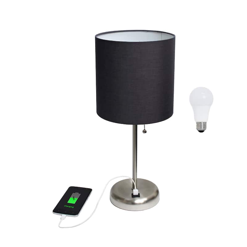 Simple Designs 19.5" Desk Lamp with Feit LED Bulb Included - 19.50