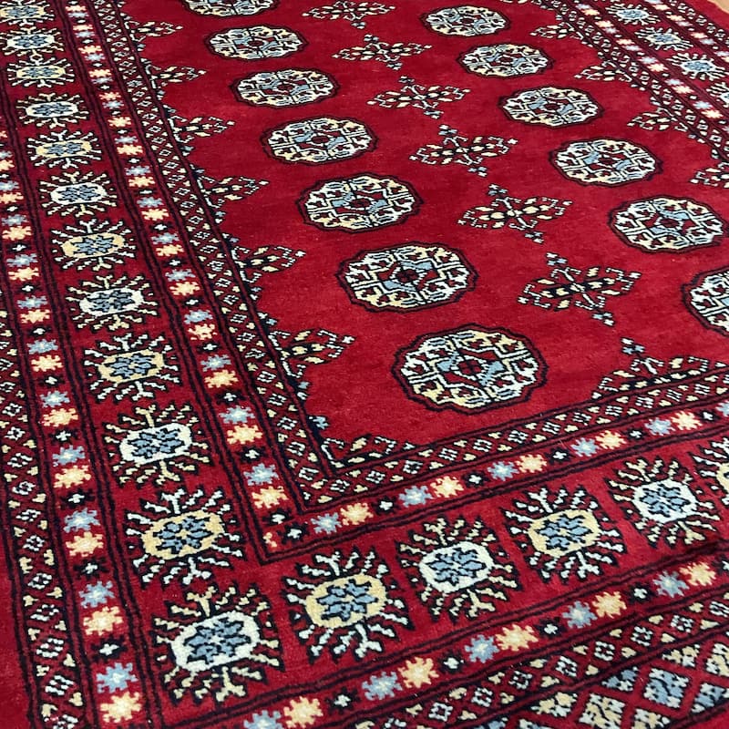 HERAT ORIENTAL Handmade Bokhara Wool Rug - 4'1" x 6'5"
