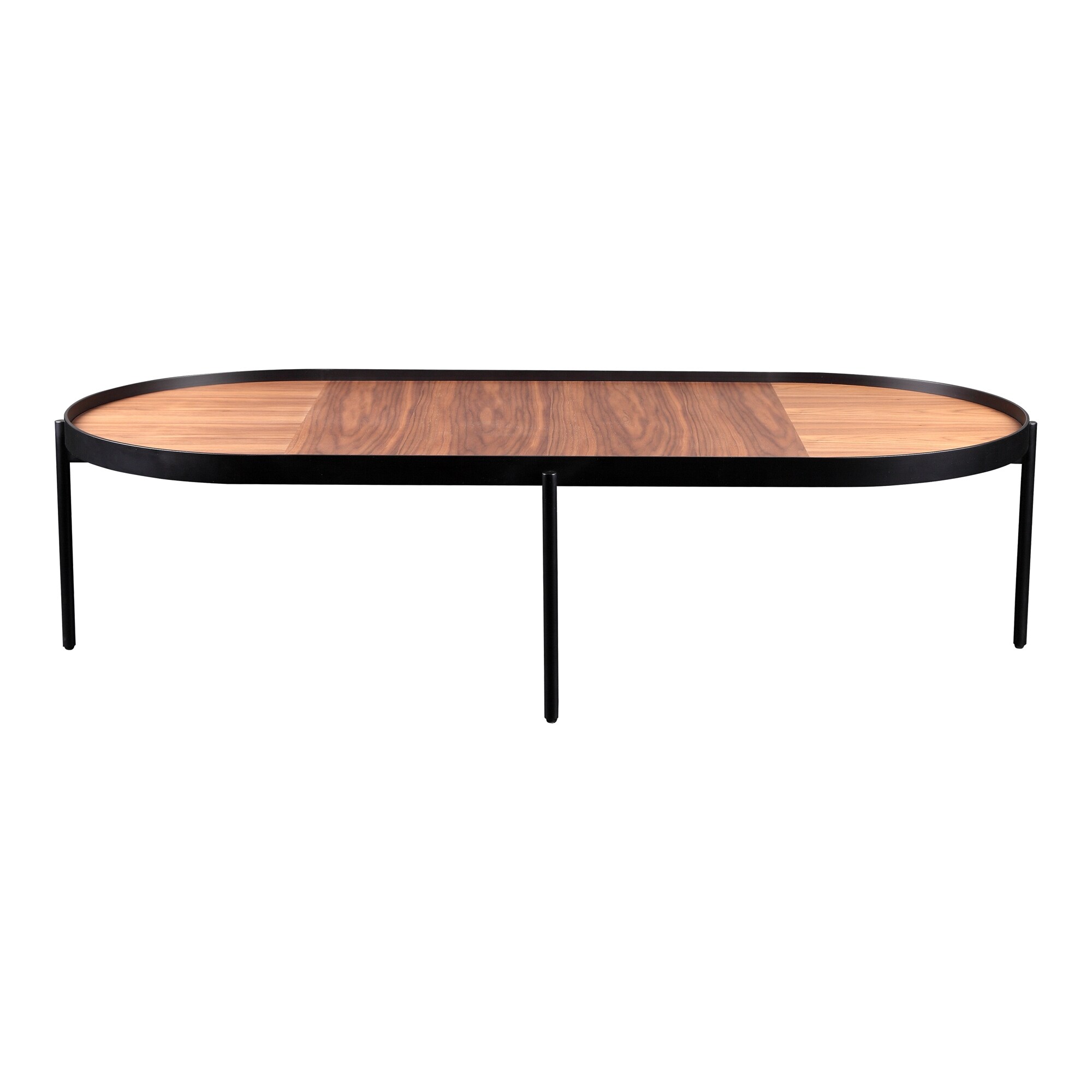 Aurelle Home Modern Extra Long Minimalist Coffee Table Overstock 31139096 Welland 47 long table sofa table with metal leg,washed white painted rustic accent coffee table, special pattern design wooden table for living room, home office, modern coffee table.