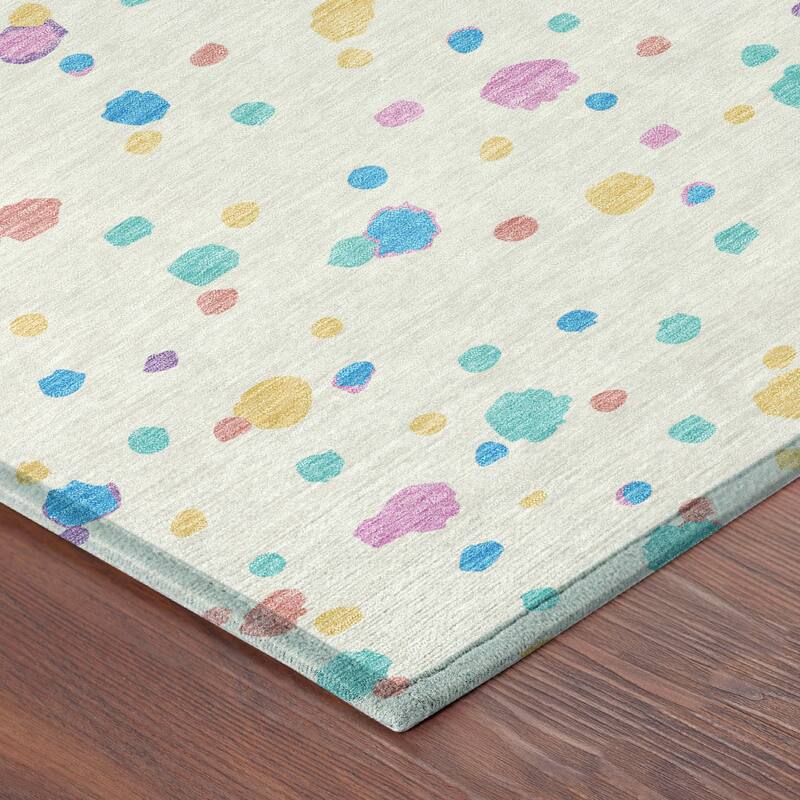 Machine Washable Indoor/ Outdoor Contemporary Sheinelle Chantille Rug