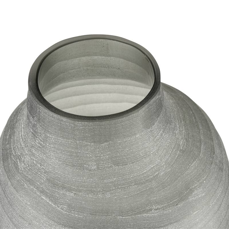 Elk Home Otto Gray Finish Glass 6.25 Inch Wide Vase