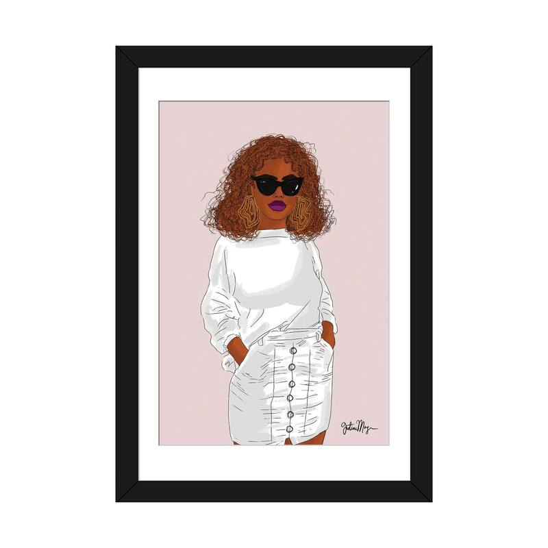iCanvas "Copper Hair" by Winnie Weston - Black - 32x24x1