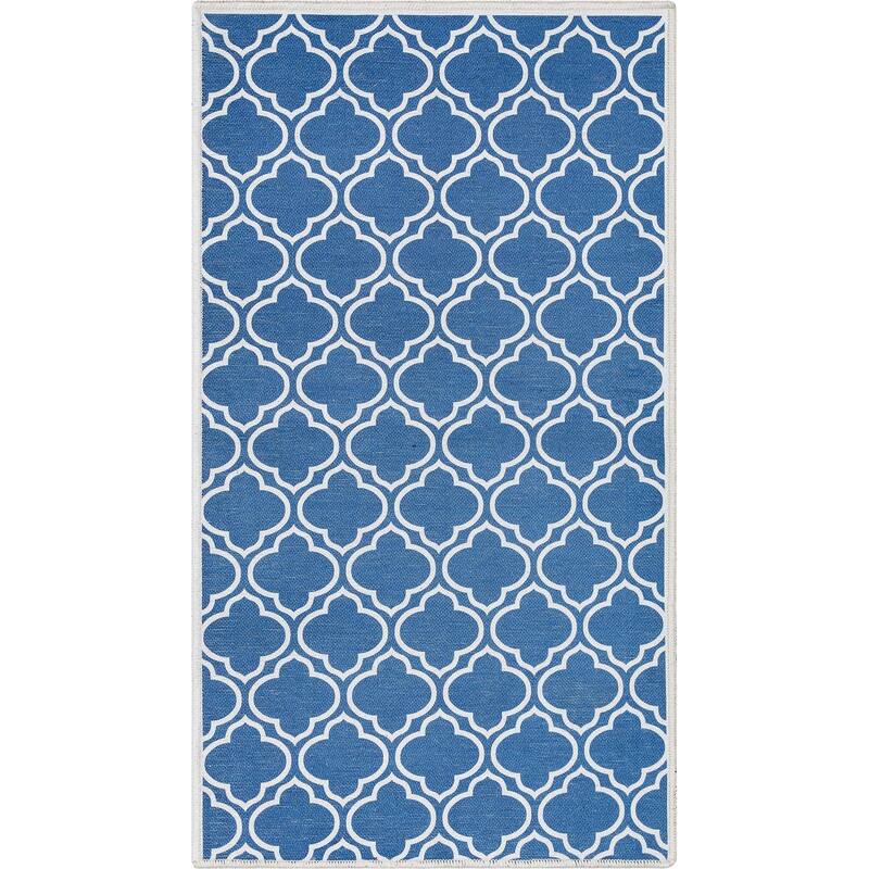 Well Woven Apollo Lattice Moroccan Machine Washable Area Rug