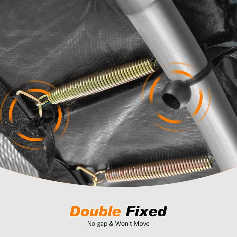 ExacMe Trampoline Pad Replacement, 8 10 12 13 14 15 16 Foot Safety Spring Cover, Seafoam Green