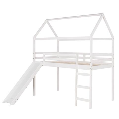 Twin Size Solid Construction Storage Bed Loft Bed Kids Bed