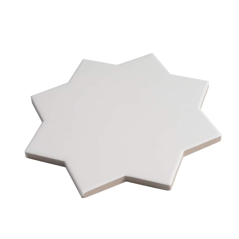 Seville 7" Star with 5" Cross Matte Porcelain Wall and Floor Tile (10.62 sq ft/case) - 68 Pack