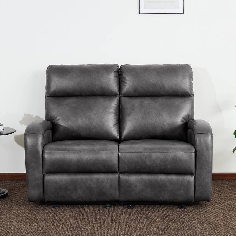 Zero Wall Recliner Loveseat with USB & Type-C Dual Ports, for Small Space, Living Room