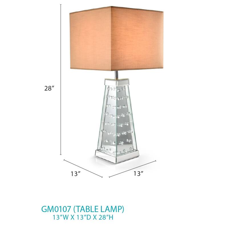 Decor 28 in. Tan Table Lamp