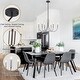 preview thumbnail 66 of 69, 6-Light Modern Candlestick Hanging Linear Chandelier Lighting Island Chandelier for Kitchen Island