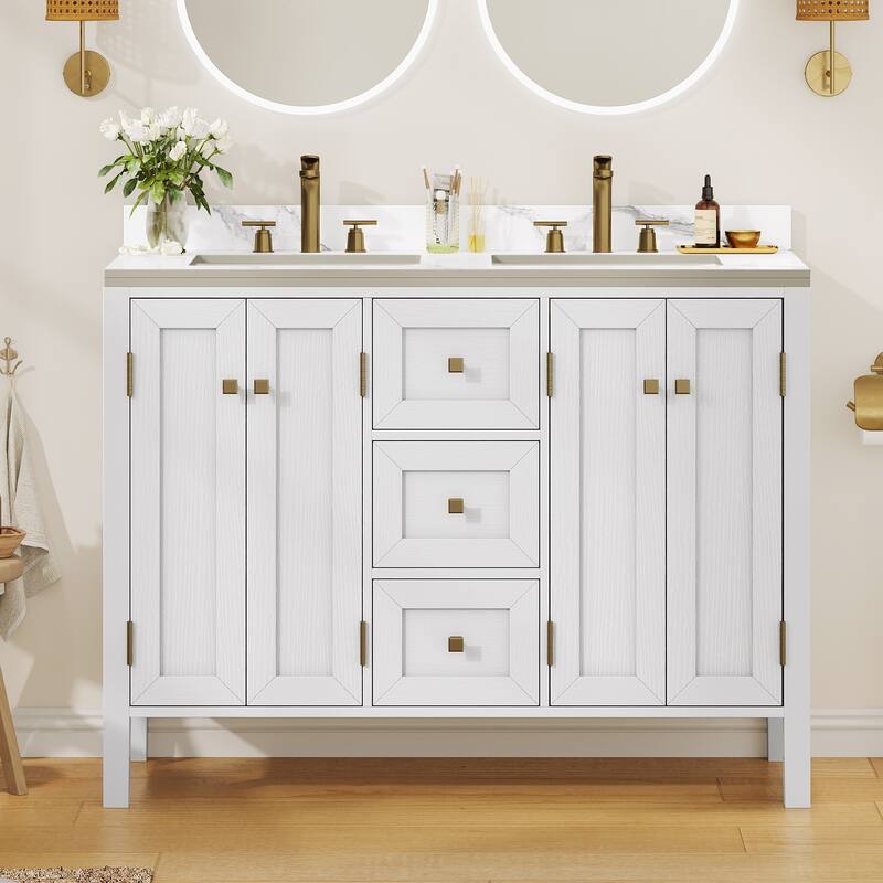 Moasis 36"/40"/ 47" Bathroom Vanity Cabinet with Sink