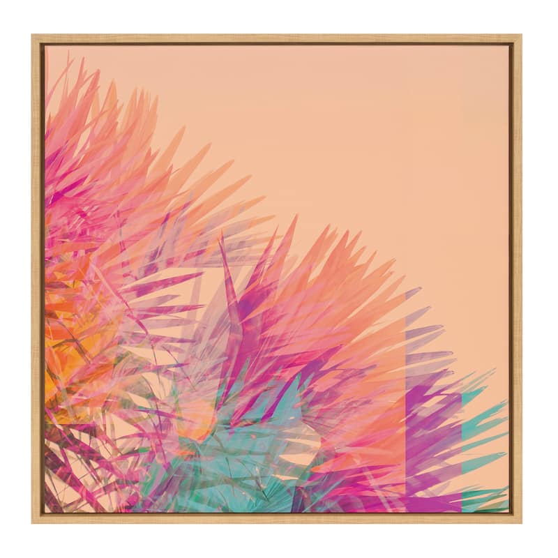 Kate and Laurel Sylvie Sun Burn 2 Framed Canvas by Alicia Bock