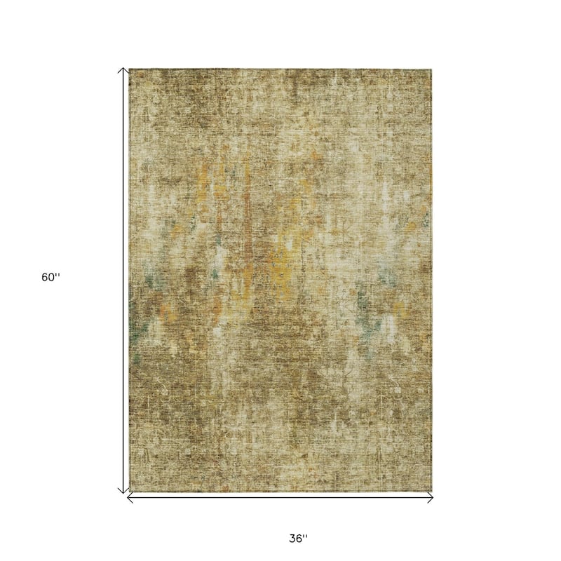 HomeRoots Abstract Transitional Rectangle Outdoor Rug