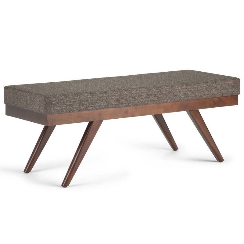 WYNDENHALL Nadine 48 inch Wide Mid Century Modern Rectangle Ottoman Bench