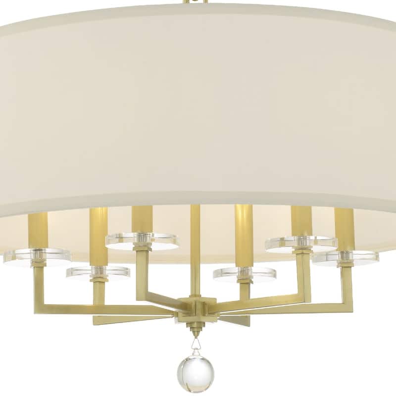 Crystorama Lighting Group Paxton 6 Light 26" Wide Drum Chandelier