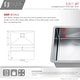 preview thumbnail 19 of 22, STYLISH 30 inch Stainless Steel 16G Undermount Kitchen Sink with Grid - Brushed Stainless Steel - 30" x 18" x 10"
