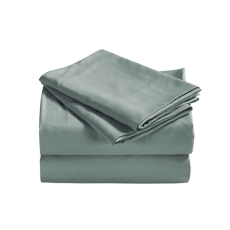 1800 Series Sheets for Bed Dobby Stripe Stay Cool Bed Sheets Deep Pockets Soft - King / Cal King - Gray