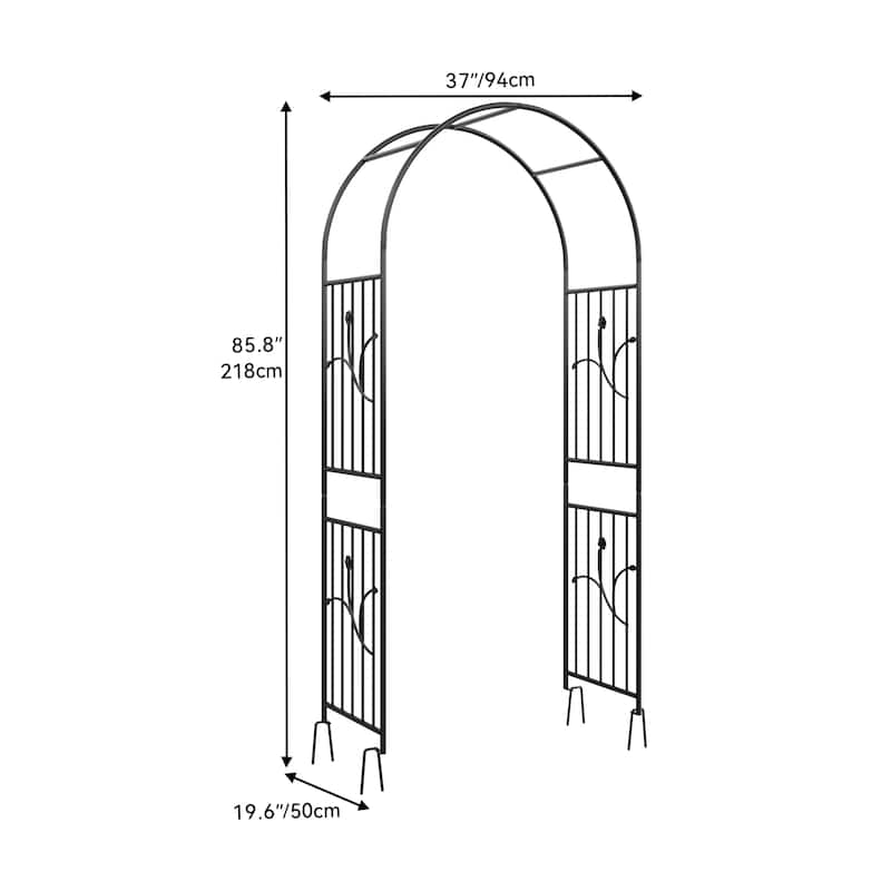 85.5''H Steel Arbor