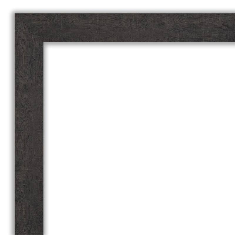 Amanti Art Rustic Plank Espresso Framed Dry Erase Magnetic Board