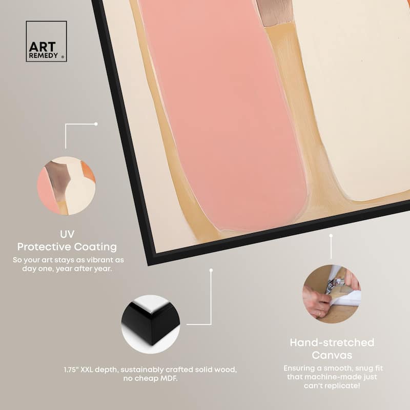 Peach Echoes I Canvas by Art Remedy
