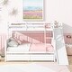 preview thumbnail 15 of 20, Twin Over Full Kids Bunk Bed with 2 Underbed Drawers and Slide, Rubberwood Bunk Bedsframe with Ladder for Bedroom Boys Girls