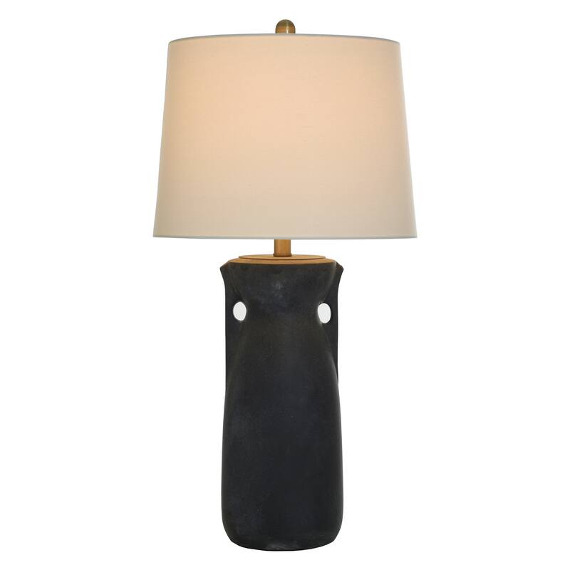 Arlo Table Lamp - Cement with Handle Accents