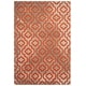 preview thumbnail 44 of 73, SAFAVIEH Porcello Sanije Geometric Trellis Area Rug 5'2" x 7'6" - Light Grey/Orange - Rectangle
