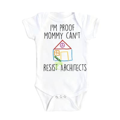 Architect Proof - Baby Boy Girl Clothes Infant Bodysuit Funny Cute Newborn