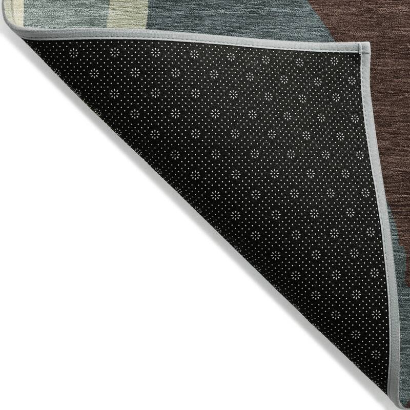 HomeRoots Abstract Transitional Rectangle Outdoor Rug