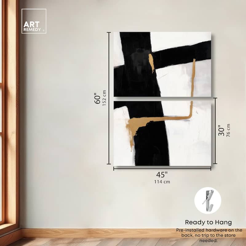 Urban Grid III Canvas Set of 2 by Art Remedy, Gallery Wrapped
