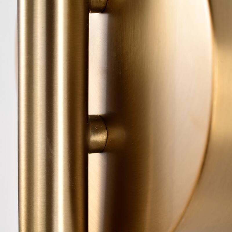 Trilby 1 Light Wall Sconce Matte White with Burnished Brass