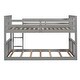 preview thumbnail 6 of 24, Classic Traditional Style Twin Over Twin Bunk Bed with Ladder